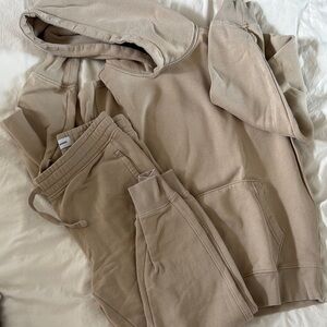 OLD NAVY Beige Hoodie and Joggers Set